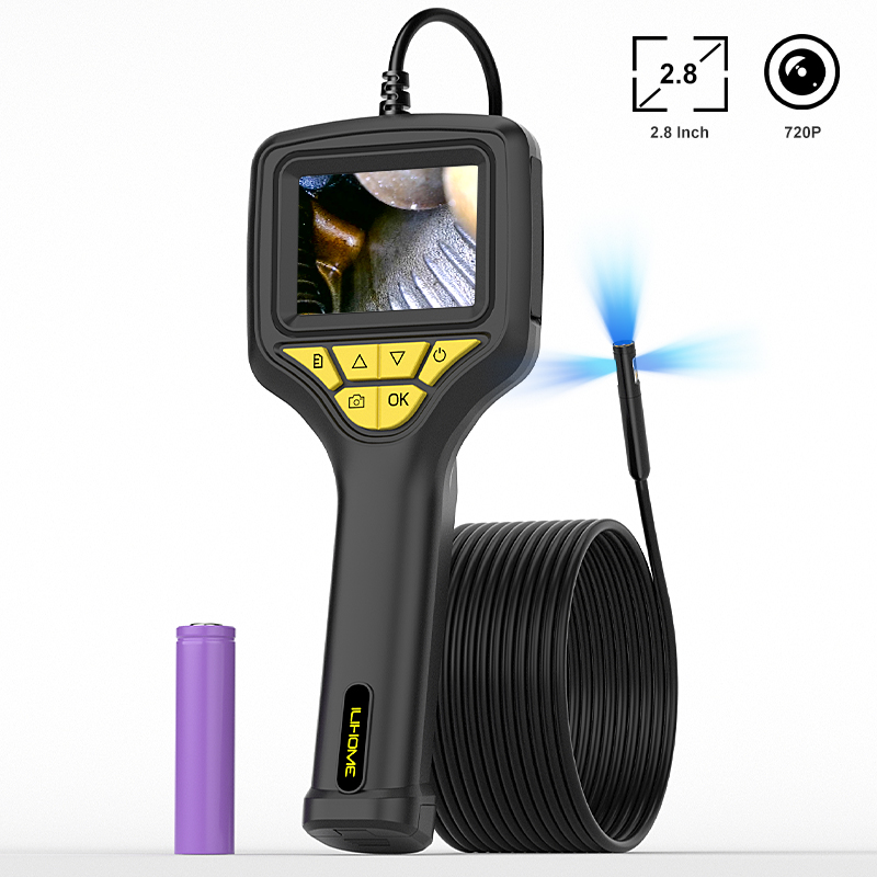 Home Security And Cameras - 2,8'' IPS Handheld Endoskop HD Inspektionskamera