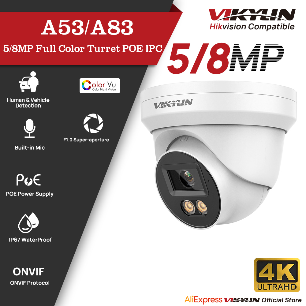 Home Security Images - VIKYLIN 5/8MP HD IP-Sicherheitskamera PoE 4K