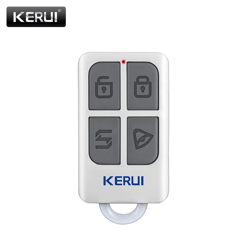 Home Security System Installation - KERUI Drahtlose, leistungsstarke, tragbare Fernbedienung, 4-Tasten-Schlüsselanhänger