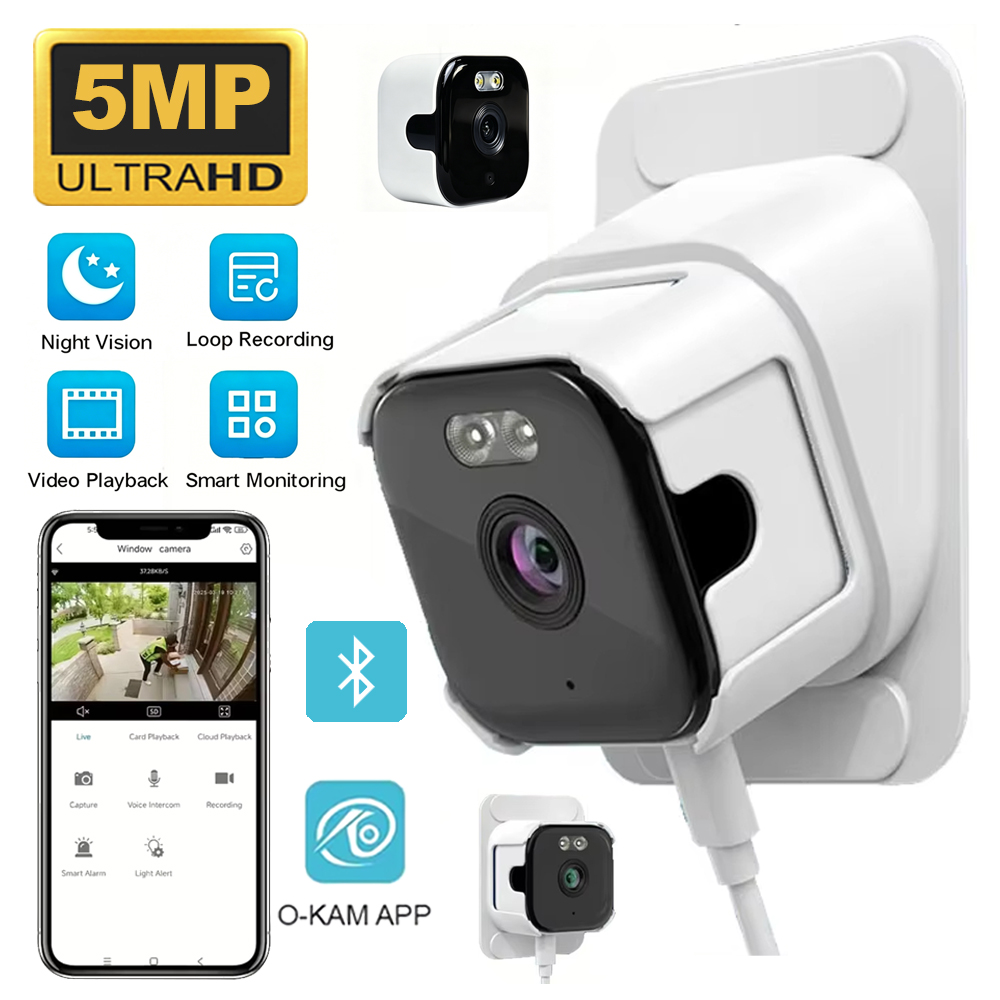 Home Security Images - 5MP Fenster-Sicherheitskamera 5GHz WLAN Innenkamera mit