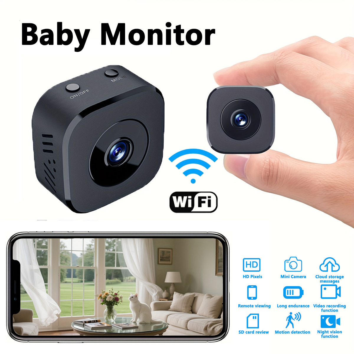 Home Security And Cameras - 1080P HD Mini WiFi Kamera Indoor