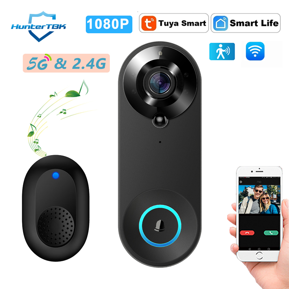 Home Security No Wifi Needed - 5G 2.4G WLAN Video-Türklingel 1080P Kabellose