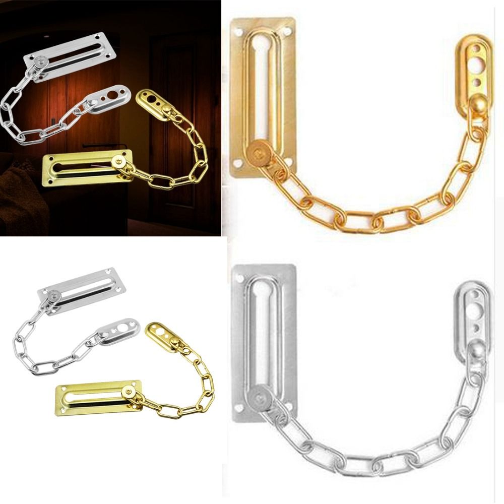 Door Chain Guard - Polierter Riegel Türschloss Sicherheitskettenschutz Federschutz Zubehör