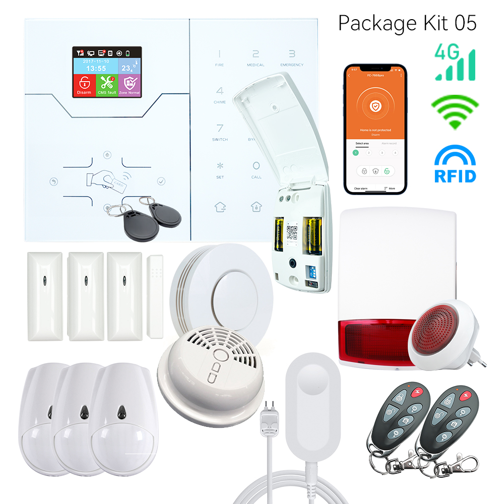 Home Security No Subscription - Smart Home Alarm Zentralgerät HA-VGW, 4G
