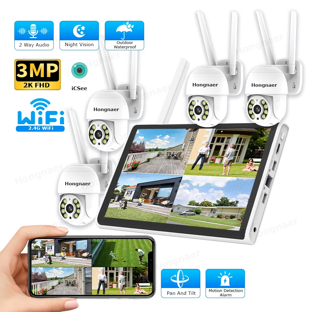 2026 Hongnaer 3MP 4-Kanal WLAN – Home Security And Cameras Bewertung und Preis