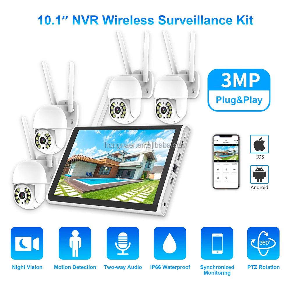 2026 Hongnaer 3MP 4-Kanal WLAN – Home Security And Cameras Bewertung und Preis