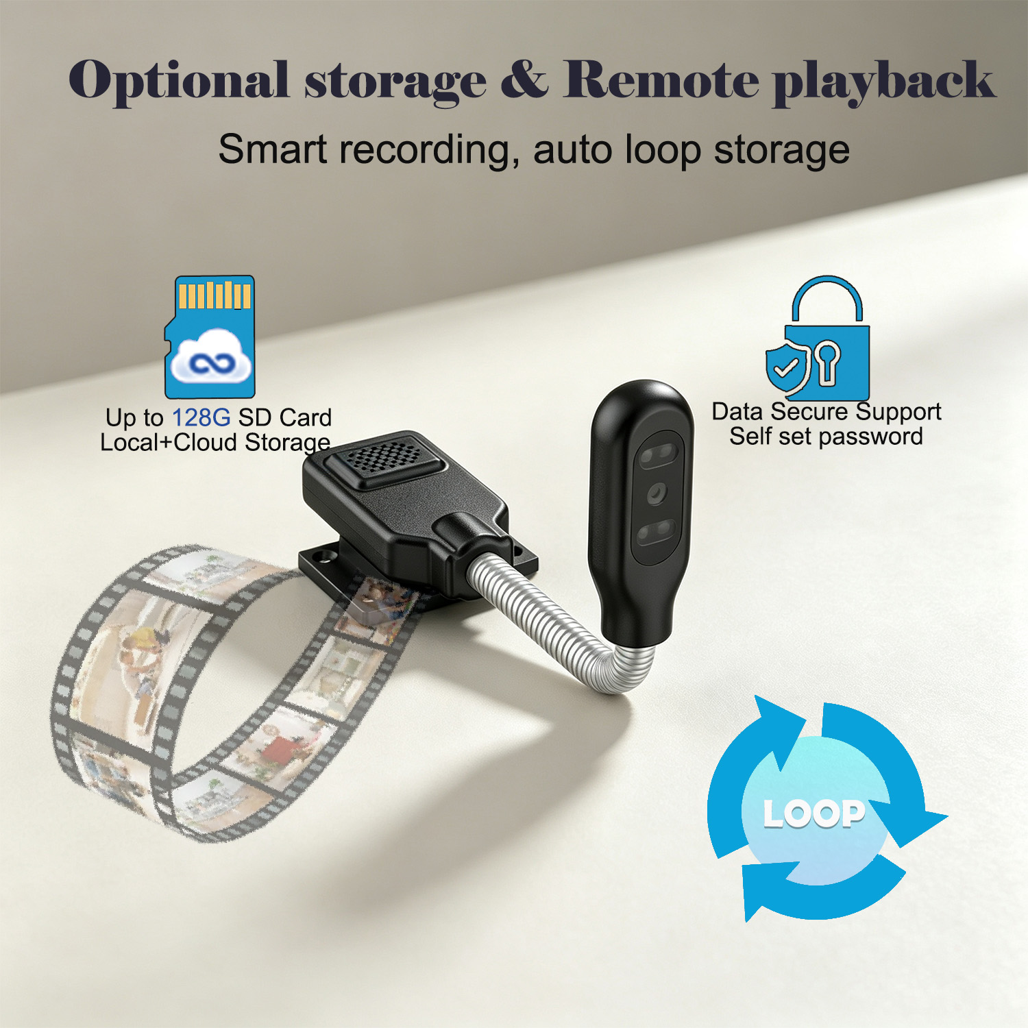 Flexible Schwanenhals-Baby- un – Home Security No Wifi Needed Bewertung und Preis