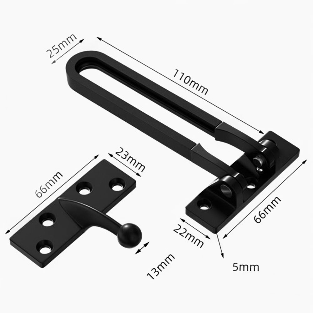 Schwarzes Türschloss aus Zinkl – Door Chain Guard Bewertung und Preis