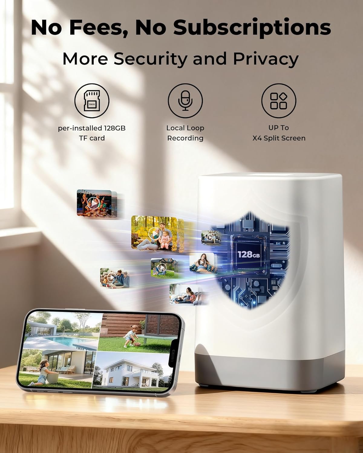 Solarbetriebene Kabellose Auße – Home Security No Subscription Bewertung und Preis