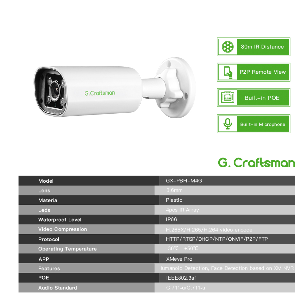 C GC PB 4MP POE IP-Kamera, int – Home Security And Cameras Bewertung und Preis
